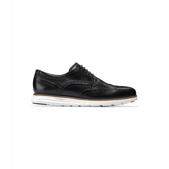 COLE HAAN MEN'S ORIGINAL GRAND SHORTWING OXFORD SHOE, BLACK